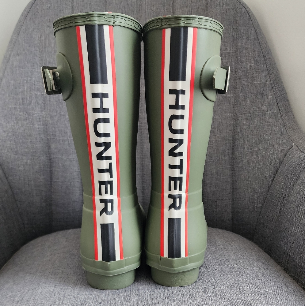 Hunter Green Rain Boots